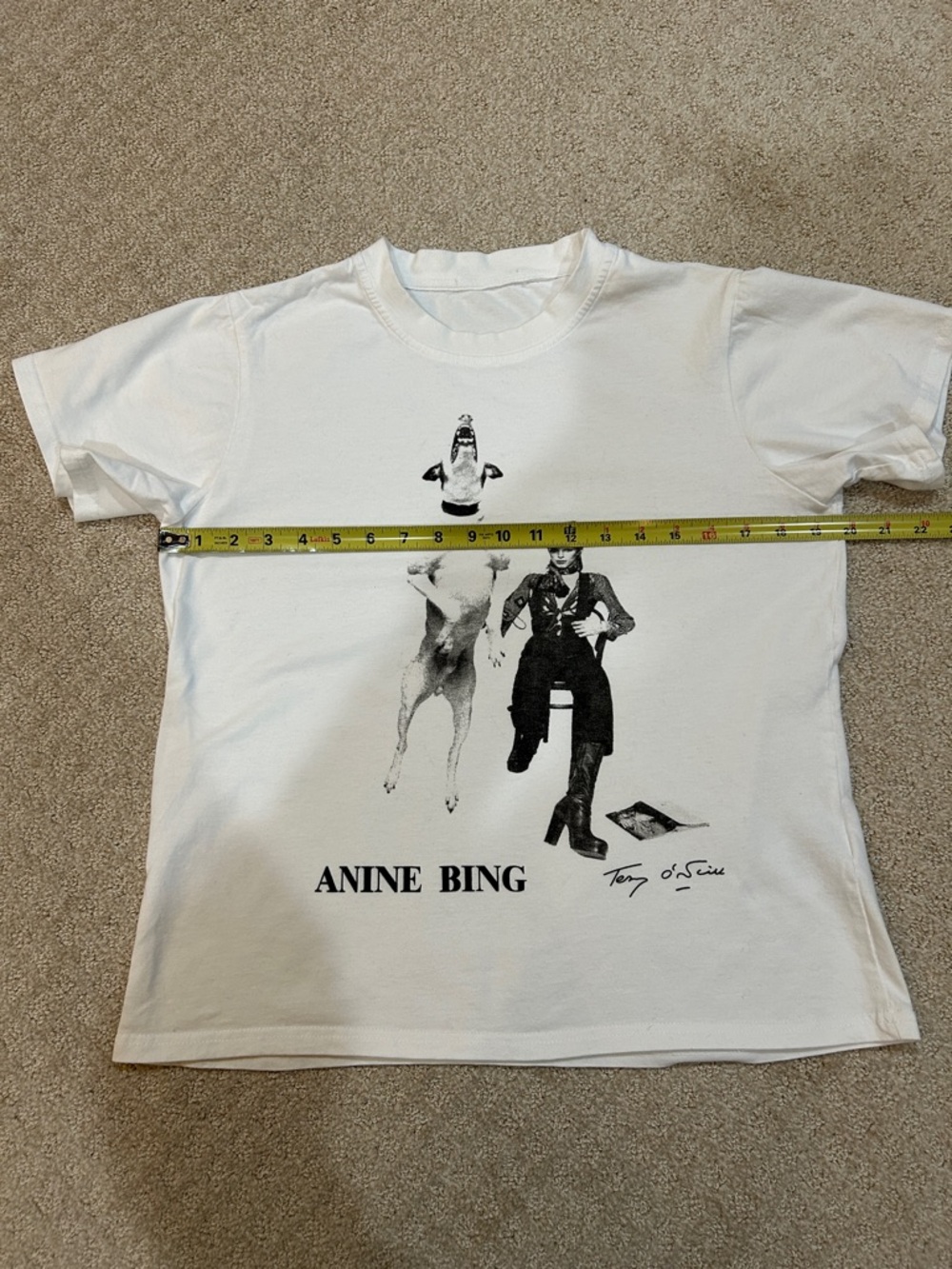 Anine Bing David Bowie Diamond Dogs Tee | Terry O’Neill Graphic Cotton Shirt M - Picture 7 of 9
